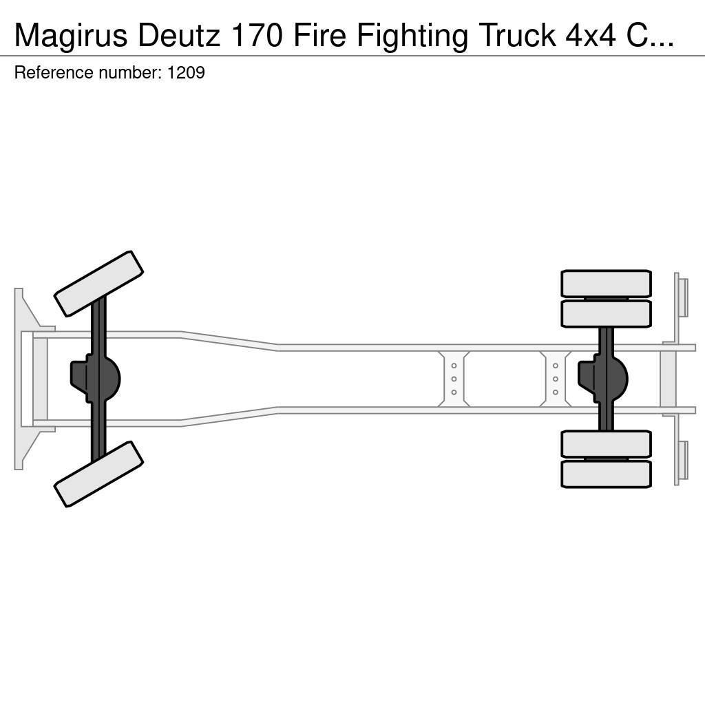 Magirus Deutz 170 Fire Fighting Truck 4x4 Complete truck G Gaisrinės