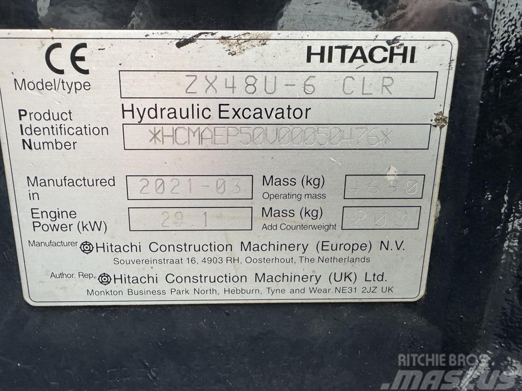 Hitachi ZX 48 U-6 Mini ekskavatoriai < 7 t