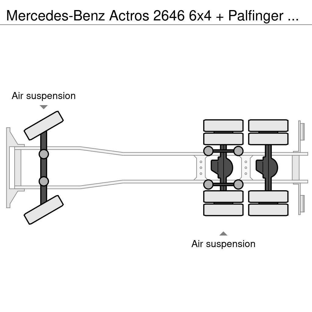 Mercedes-Benz Actros 2646 6x4 + Palfinger PK29002 D (winch) Visureigiai kranai