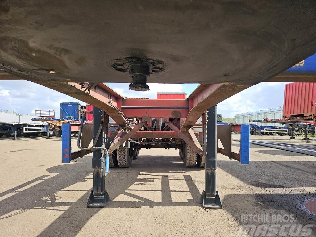 Köhler Elmshorn 20 ft container chassis  steel springs do Konteinerių puspriekabės