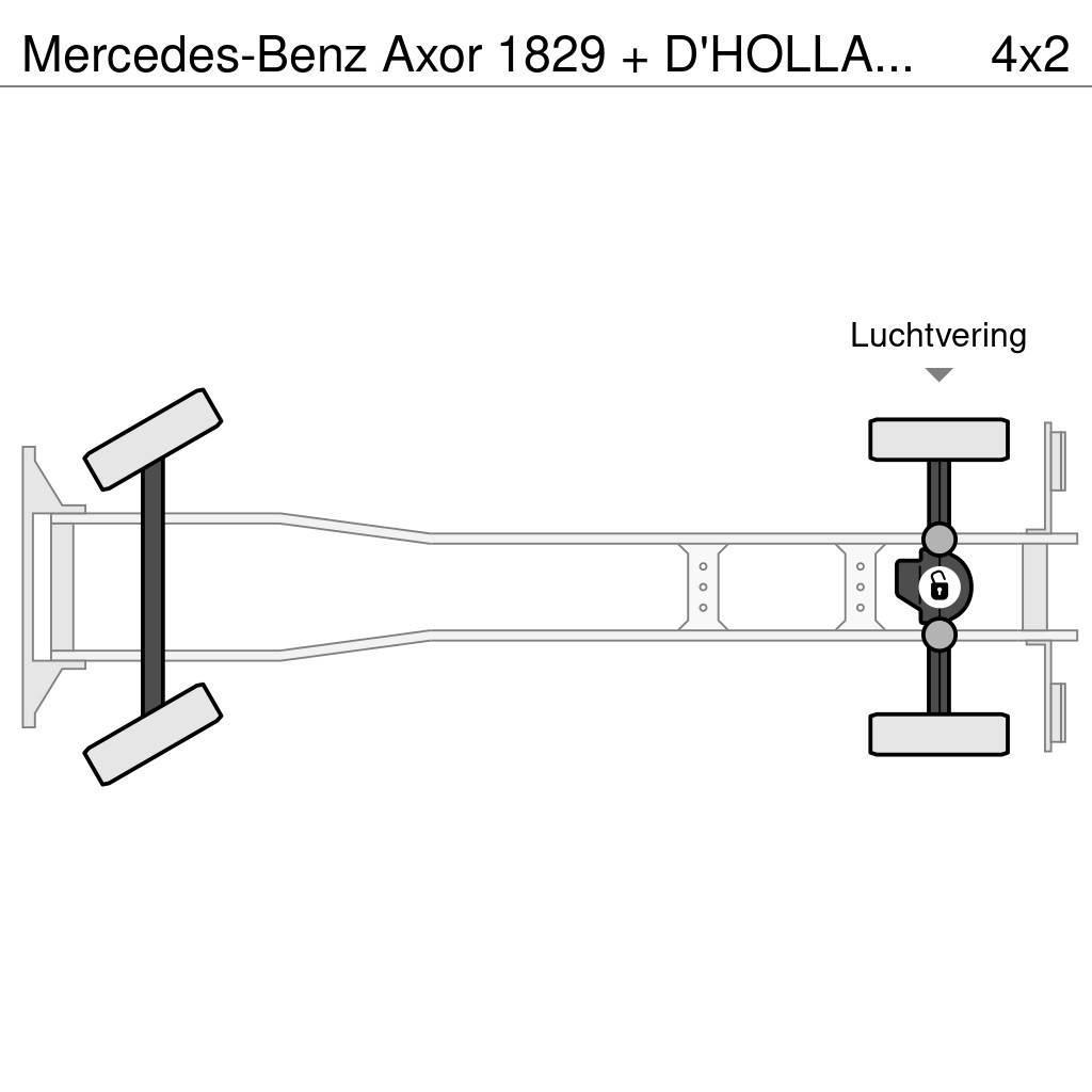 Mercedes-Benz Axor 1829 + D'HOLLANDIA 2000 KG Sunkvežimiai su dengtu kėbulu