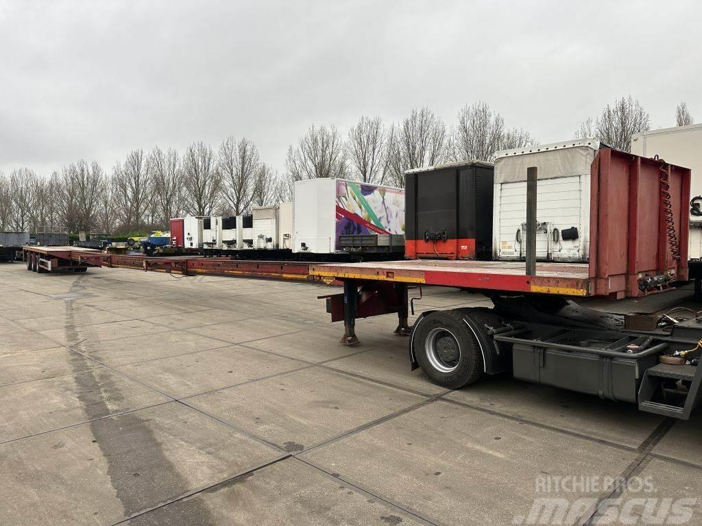 Broshuis 3 x EXTENDABLE TOTALE 36 METER Bortinių sunkvežimių priekabos su nuleidžiamais bortais