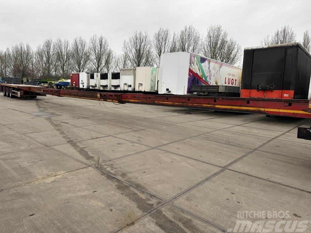 Broshuis 3 x EXTENDABLE TOTALE 36 METER Bortinių sunkvežimių priekabos su nuleidžiamais bortais