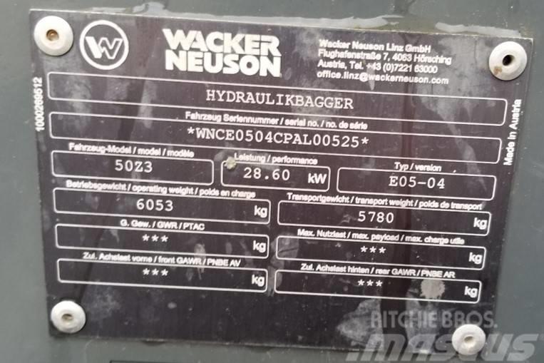 Wacker Neuson 50Z3 Vikšriniai ekskavatoriai