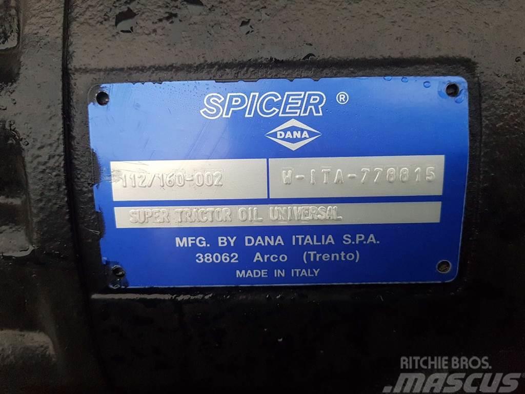 Redrock TH301-Spicer Dana 112/160-002-Axle/Achse/As Ašys