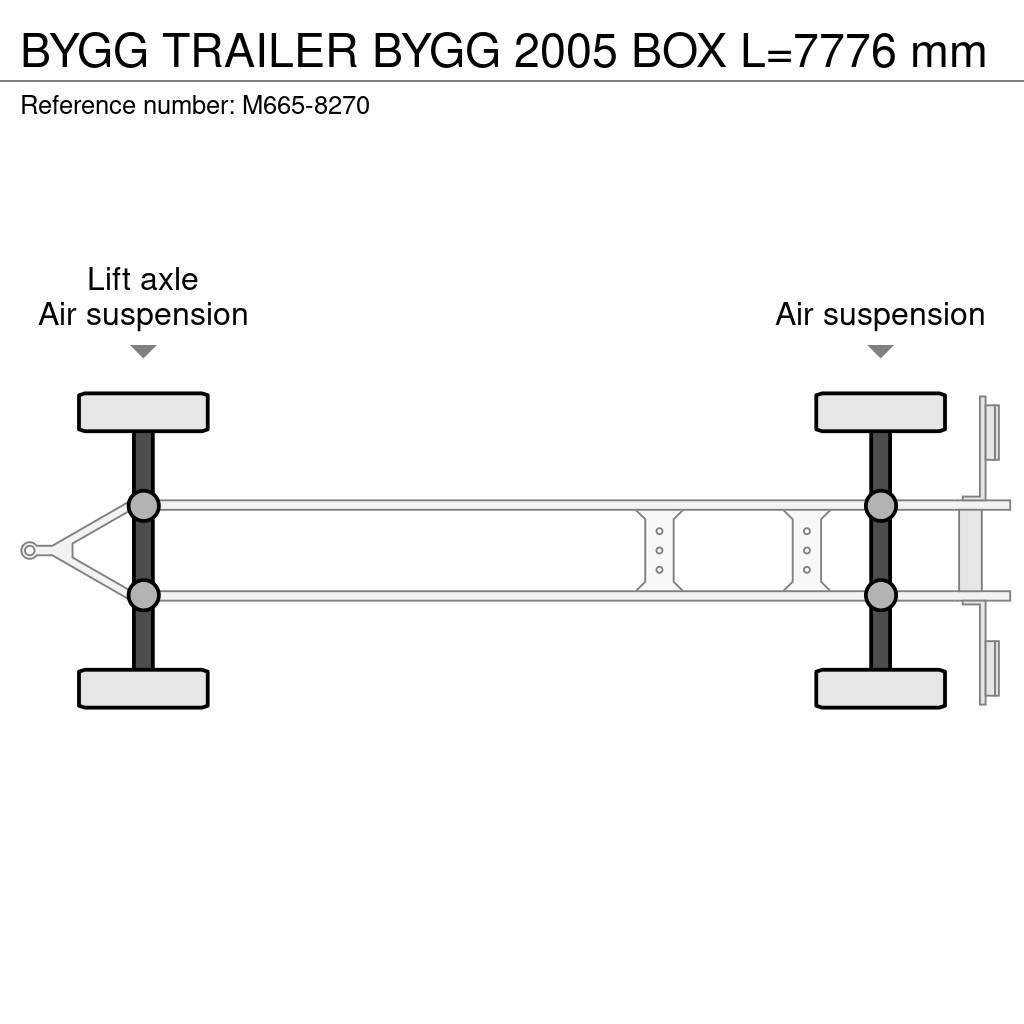  Bygg TRAILER BYGG 2005 BOX L=7776 mm Dengtos priekabos