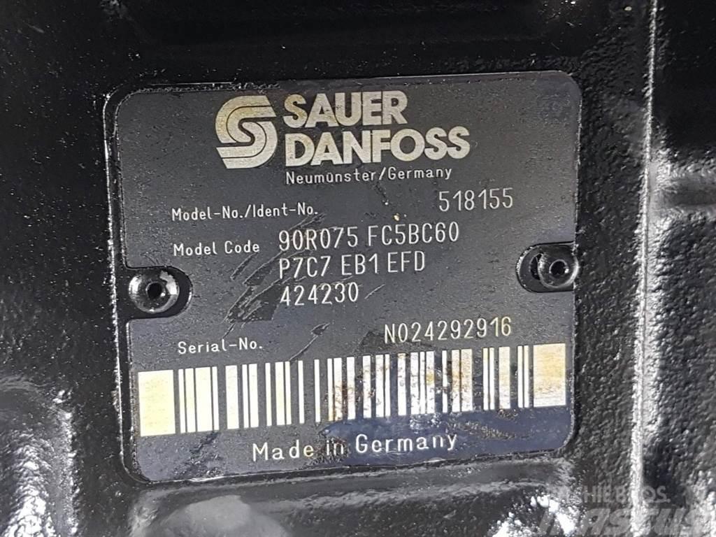 Sauer Danfoss 90R075FC5BC60P7C7-518155-Drive pump/Fahrpumpe/Pomp Hidraulikos įrenginiai