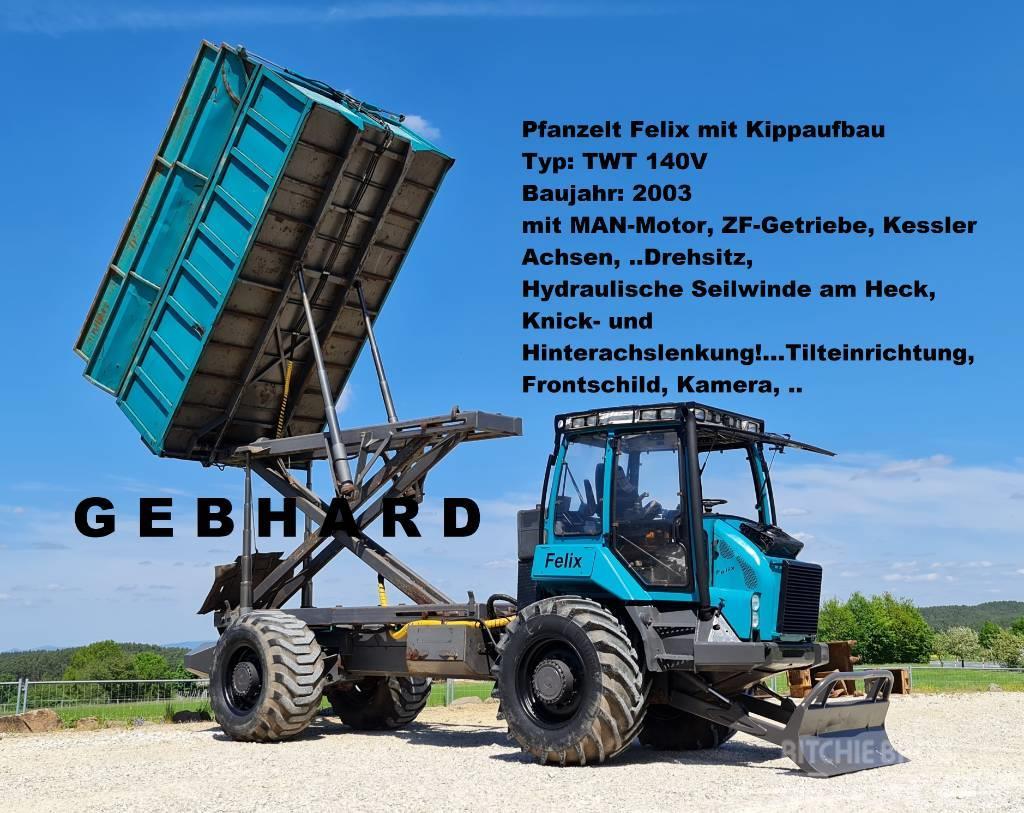 Pfanzelt Felix TWT 140V mit Seiwinde/Kipper/MAN-Motor/ZF-Ge Miško traktoriai