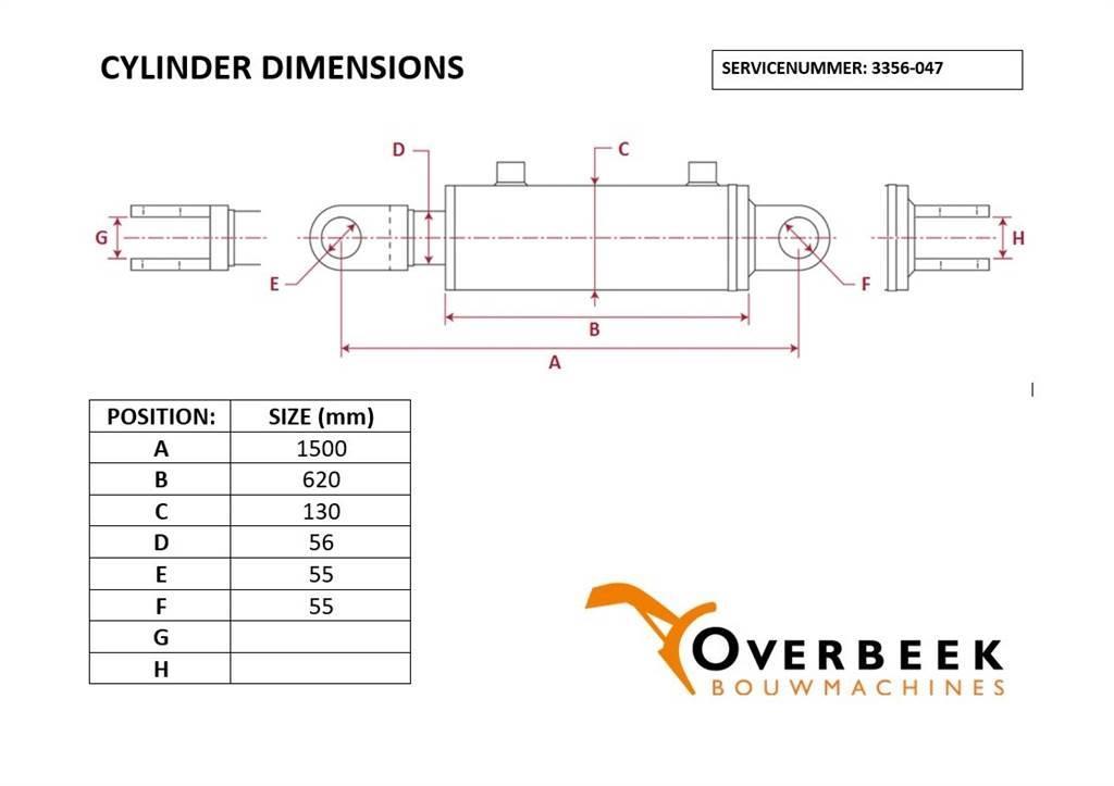 Terex Schaeff - Tilt cylinder/Kippzylinder/Nijgcilinder Hidraulikos įrenginiai