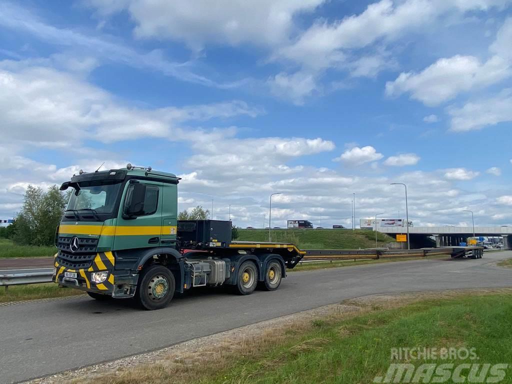 Broshuis trailer 3 -time extendable Windmill transporter Bortinių sunkvežimių priekabos su nuleidžiamais bortais