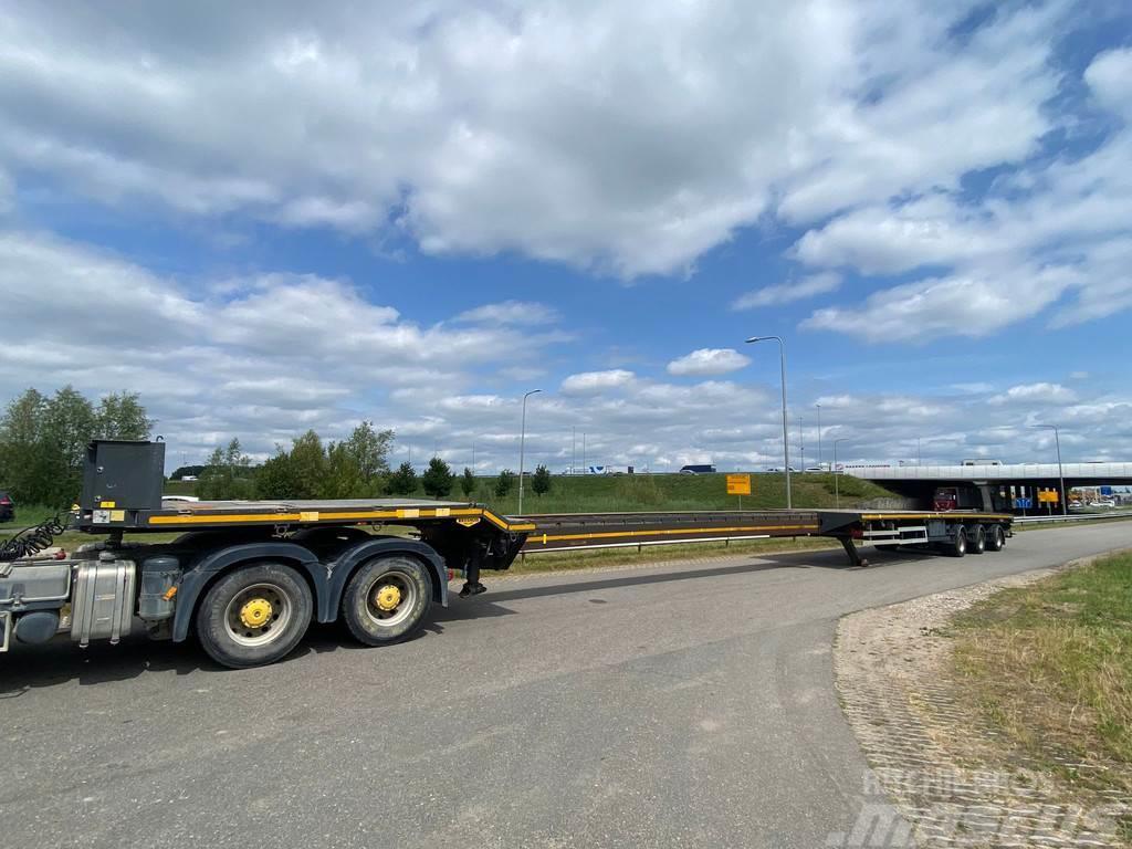 Broshuis trailer 3 -time extendable Windmill transporter Bortinių sunkvežimių priekabos su nuleidžiamais bortais