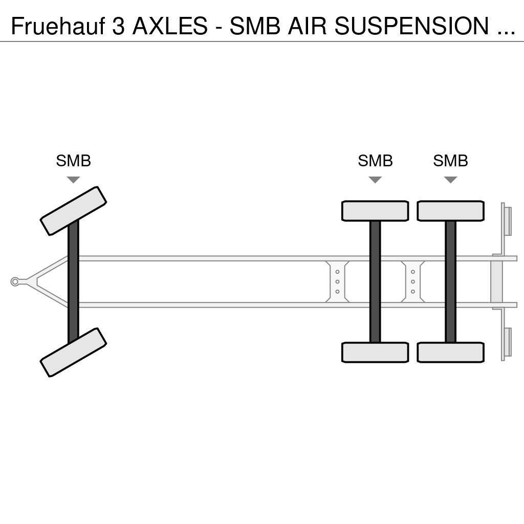 Fruehauf 3 AXLES - SMB AIR SUSPENSION - GOOD STATE Priekabos su tentu