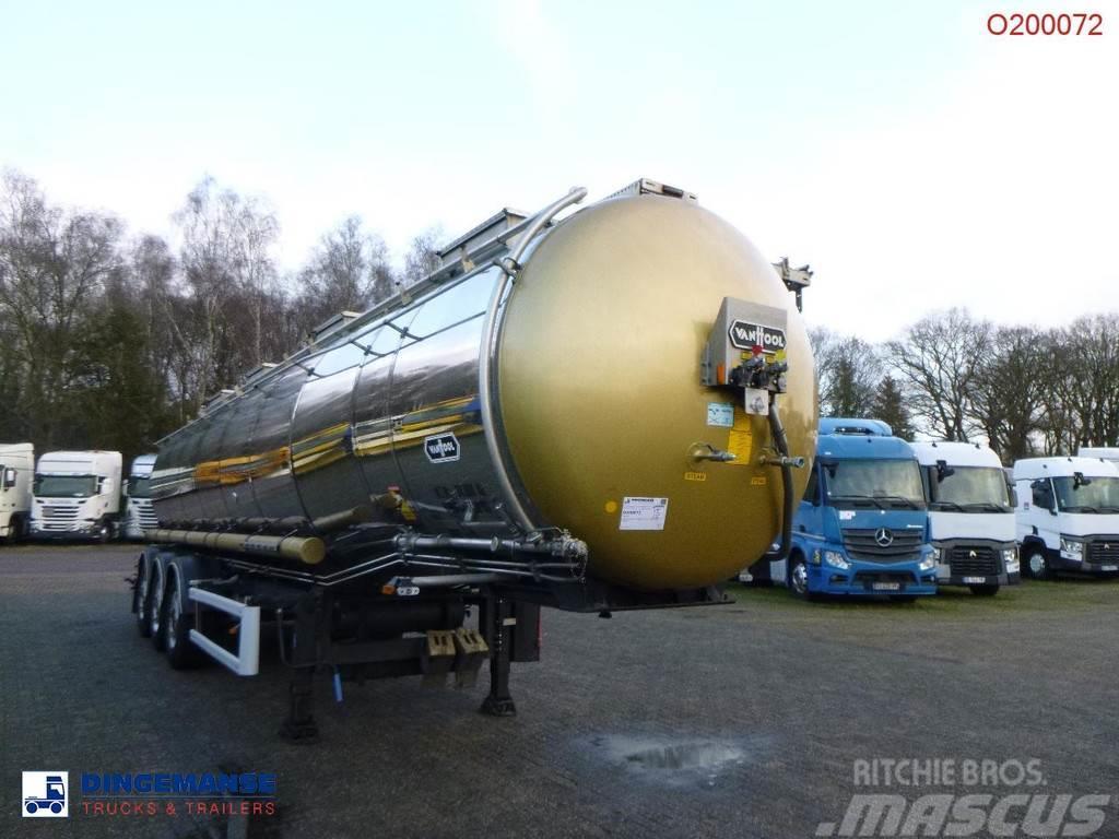 Van Hool Chemical tank inox L4BH 30 m3 / 1 comp / ADR 29/08 Cisternos puspriekabės