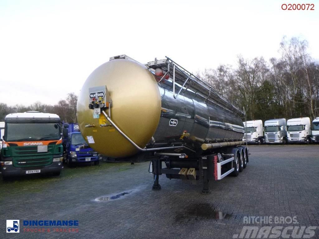 Van Hool Chemical tank inox L4BH 30 m3 / 1 comp / ADR 29/08 Cisternos puspriekabės