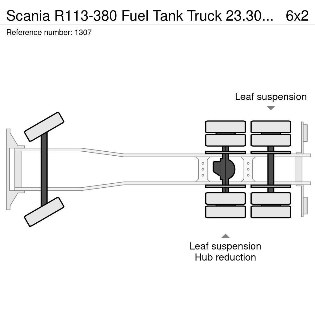 Scania R113-380 Fuel Tank Truck 23.300 Liters 10 Tyre Man Automobilinės cisternos