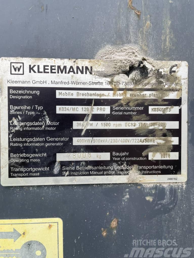 Kleemann K034 / MC 120 Z Pro Mobilūs smulkintuvai