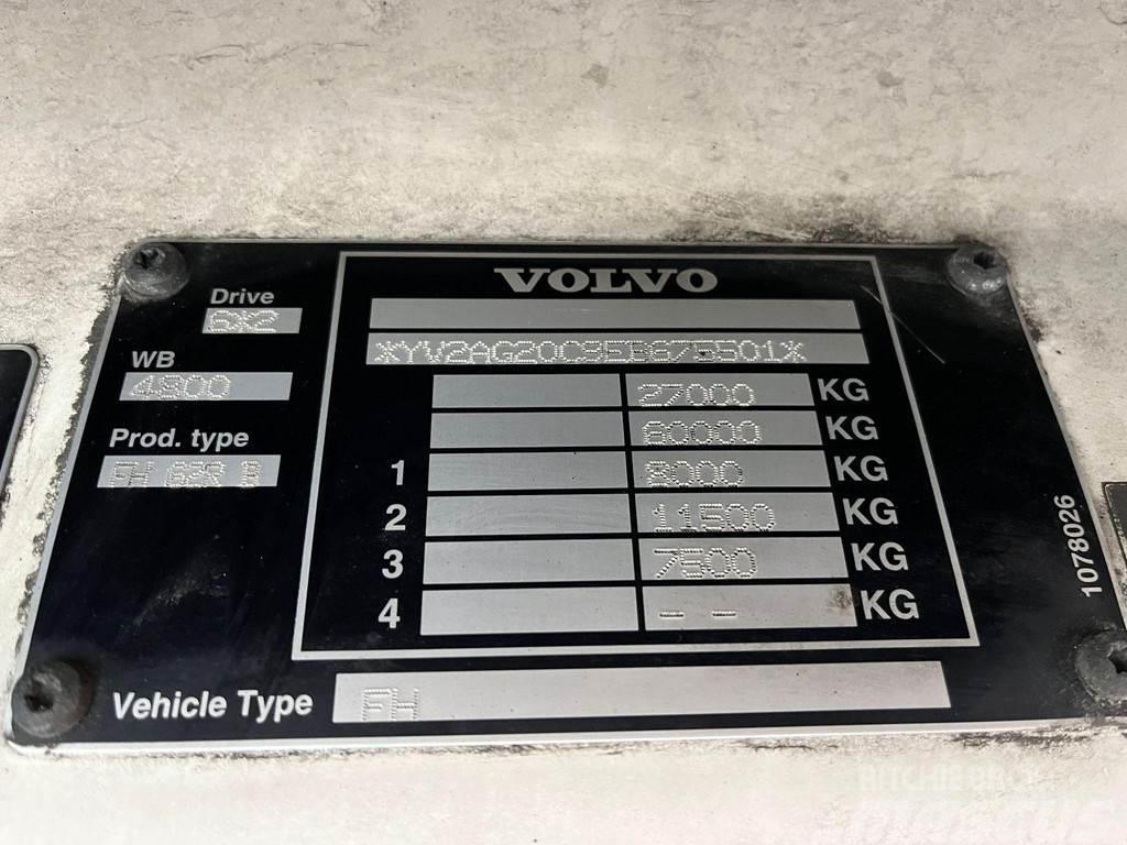 Volvo FH 460 6x2 SOLD AS CHASSIS / CHASSIS L=7350 mm Važiuoklė su kabina