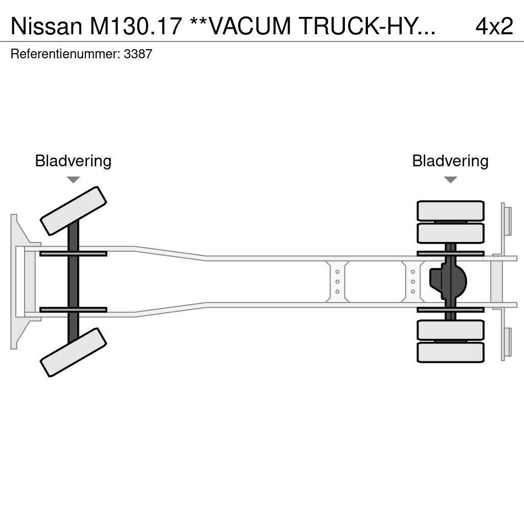 Nissan M130.17 **VACUM TRUCK-HYDROCUREUR-BELGIAN TRUCK** Kombinuotos paskirties / vakuuminiai sunkvežimiai