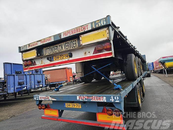 Groenewegen Dro 12 24 | 3 axle heavy duty | Steel suspension | Bortinių sunkvežimių priekabos su nuleidžiamais bortais