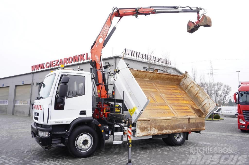 Iveco Eurocargo 160E22 EEV Dump truck / Bortmatic Savivarčių priekabų vilkikai