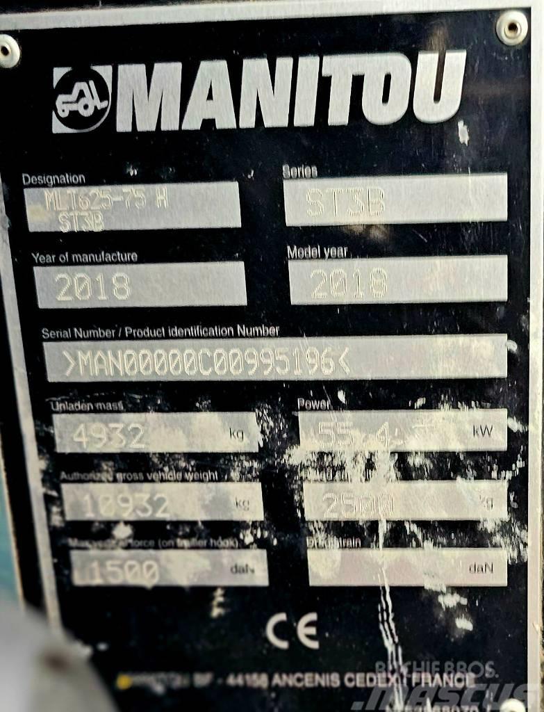 Manitou MLT 625 -75H  CLASSIC Teleskopiniai krautuvai