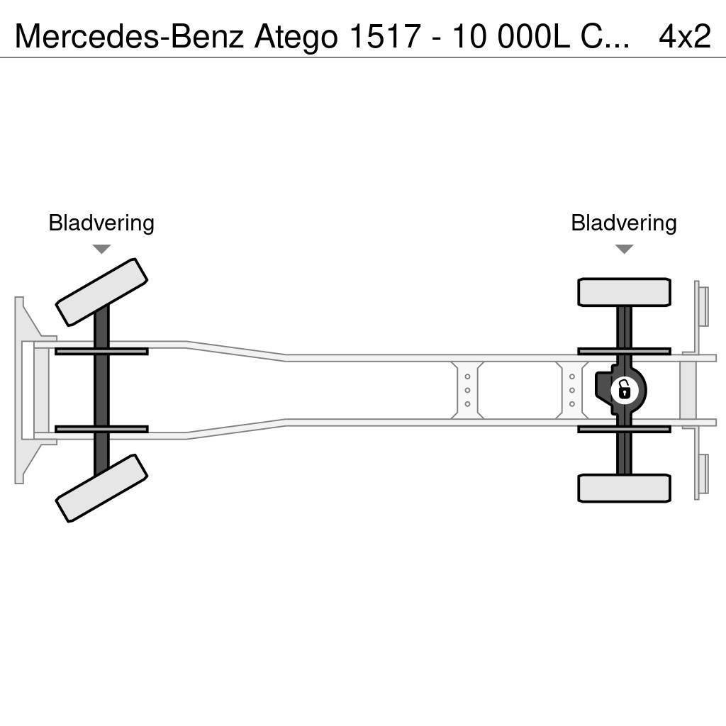 Mercedes-Benz Atego 1517 - 10 000L CARBURANT / FUEL - 4 COMP - L Automobilinės cisternos