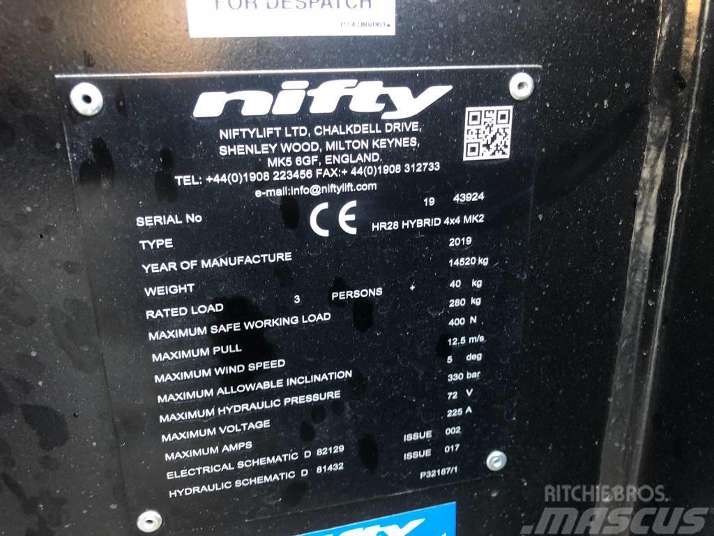 Niftylift HR28 Hybrid 4x4 MK2 Alkūniniai keltuvai