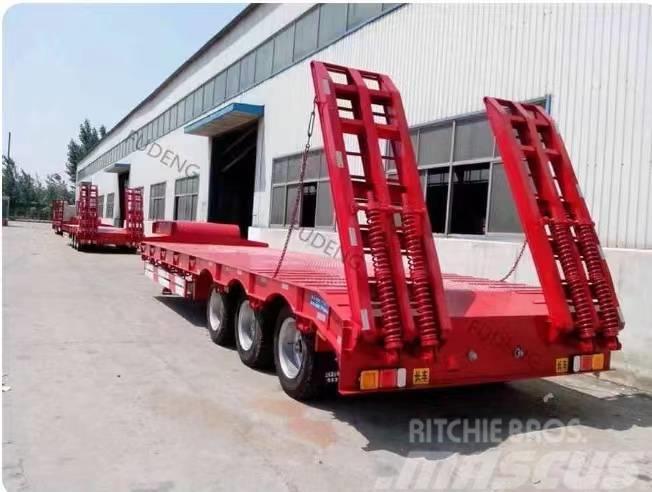  平板 拖 Bortinių sunkvežimių priekabos su nuleidžiamais bortais