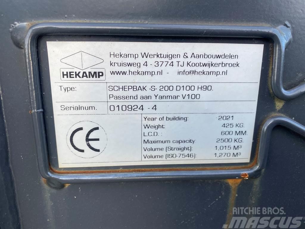 Terex Schaeff Ø50MM-Hekamp SCHEPBAK-S-200 D100 H90-Bucket Kaušai