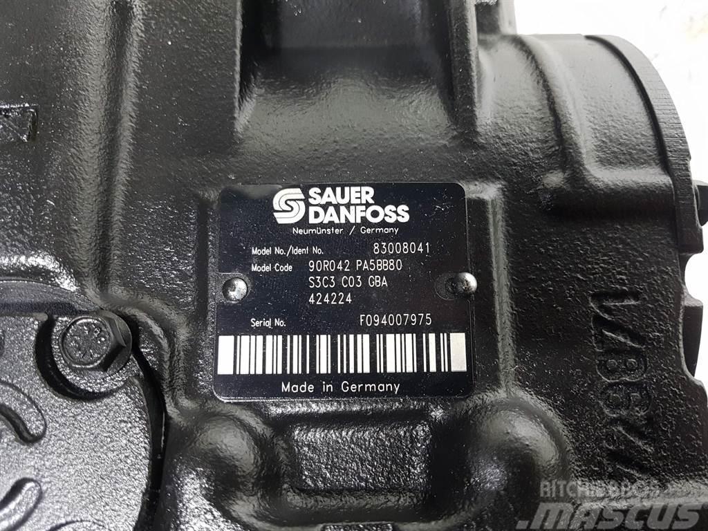 Sauer Danfoss 90R042PA5BB80-83008041-Drive pump/Fahrpumpe Hidraulikos įrenginiai