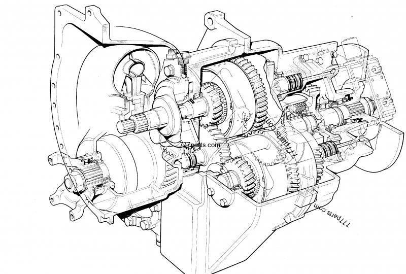 JCB PowerShift gearbox 1:1.495 JCB 542-70 Transmisijos
