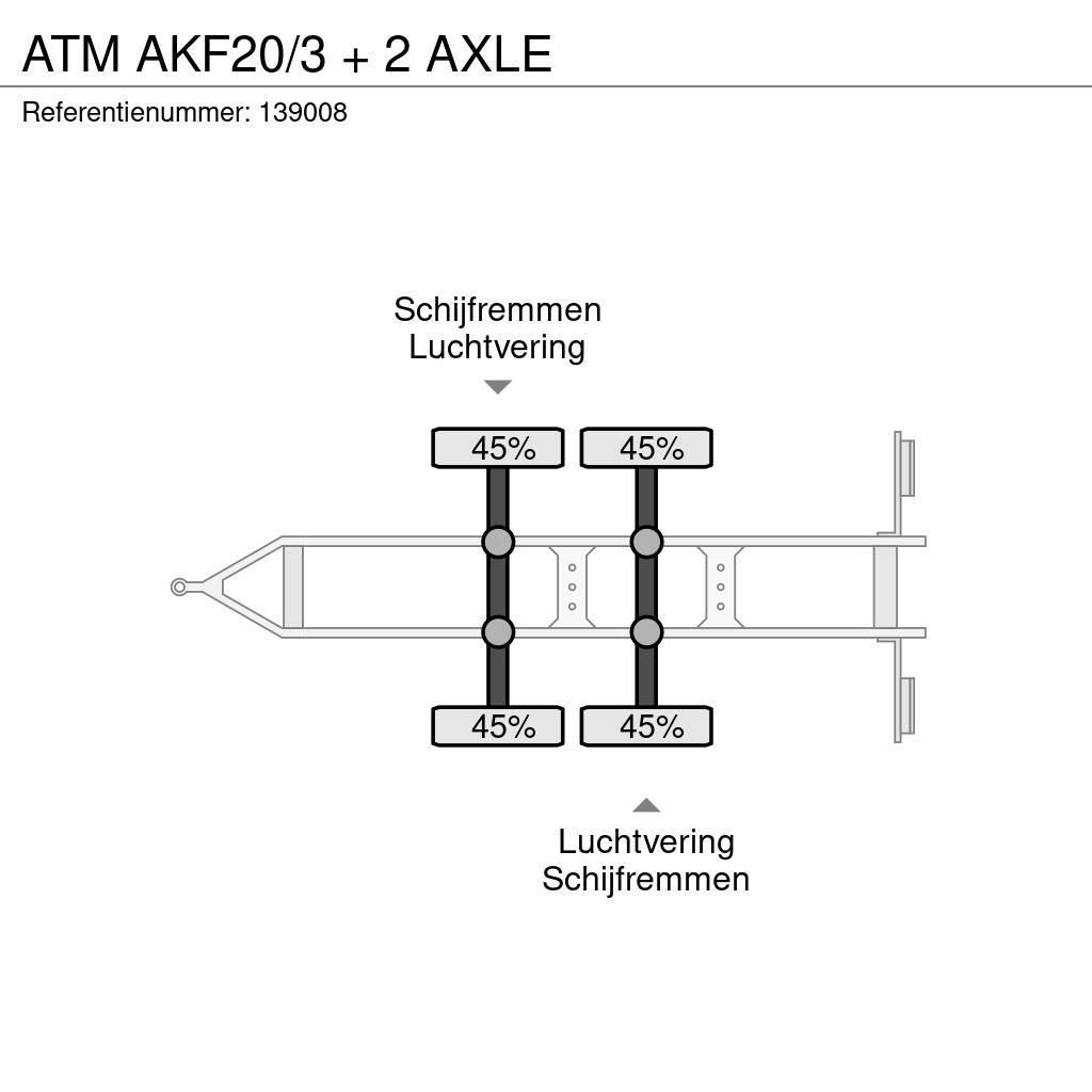 ATM AKF20/3 + 2 AXLE Platformos / Pakrovimas iš šono