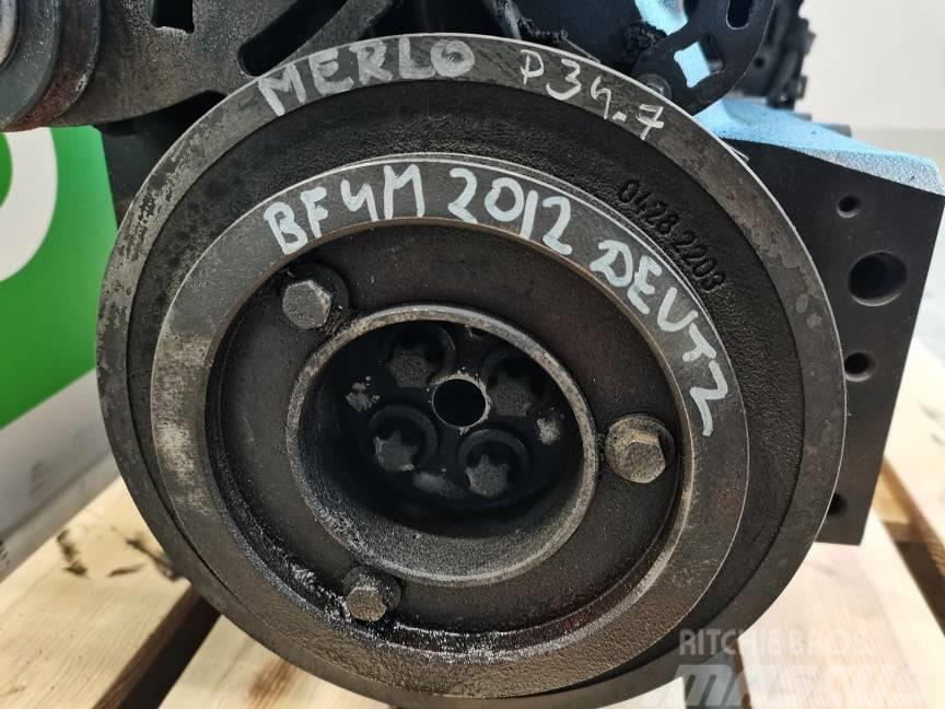 Merlo P 34.7 {Deutz BF4M 2012} pulley wheel engine Varikliai