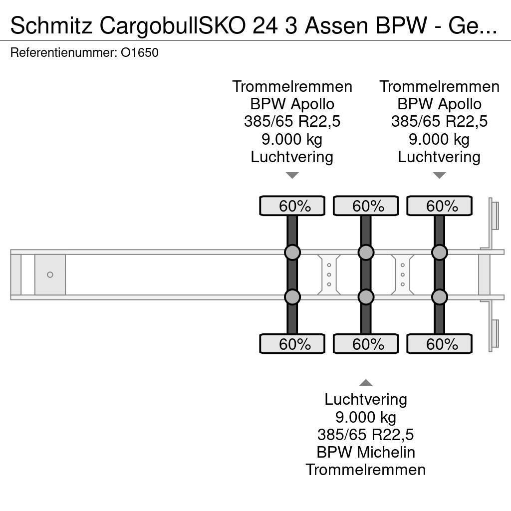 Schmitz Cargobull SKO 24 3 Assen BPW - Gesloten Opbouw - Gegalvanise Dengtos puspriekabės