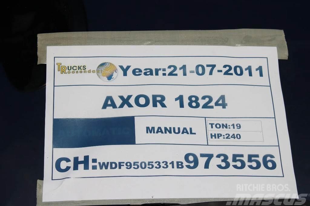 Mercedes-Benz Axor 1824 + EURO 5 Sunkvežimiai su dengtu kėbulu