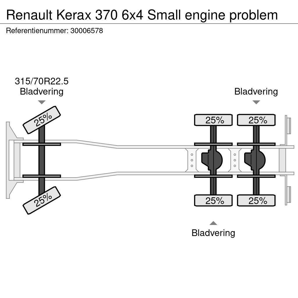 Renault Kerax 370 6x4 Small engine problem Važiuoklė su kabina