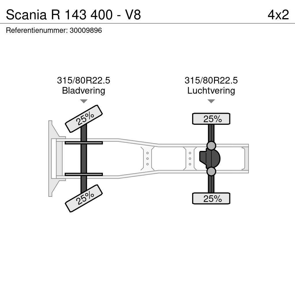 Scania R 143 400 - V8 Naudoti vilkikai