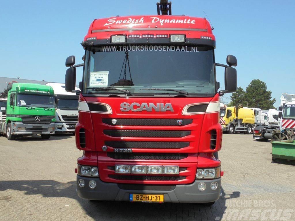 Scania R730 V8 + Euro 5 + Loglift 115Z + 6X4 + DISCOUNTED Visureigiai kranai