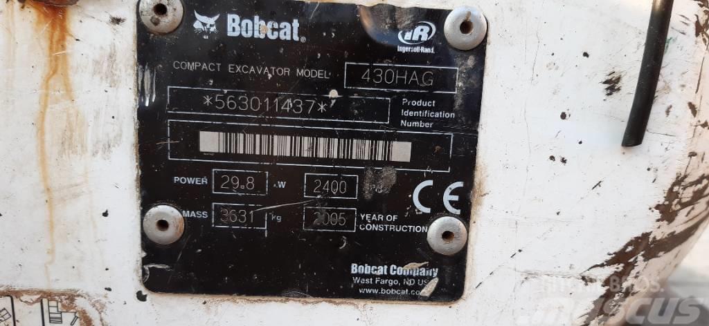 Bobcat 430 HAG Mini ekskavatoriai < 7 t