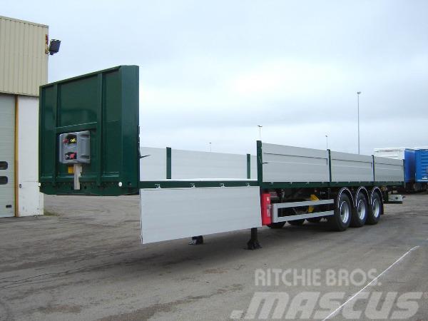 Fruehauf Flaktrailer "Heavy Duty" Bortinių sunkvežimių priekabos su nuleidžiamais bortais