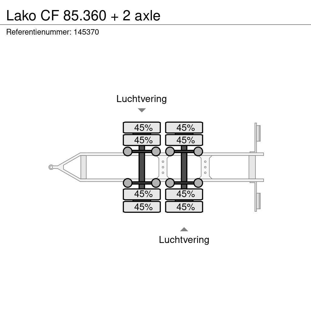 Lako CF 85.360 + 2 axle Platformos / Pakrovimas iš šono