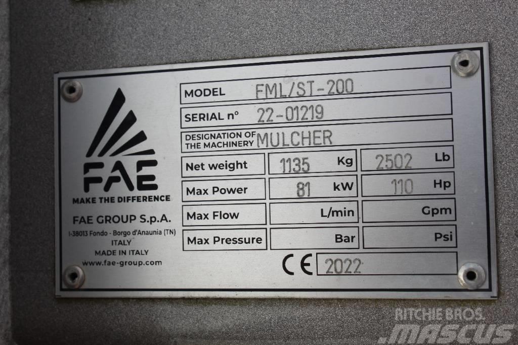 FAE Ex-Demo FML/ST-200 Forestry Mulcher Miško mulčeriai