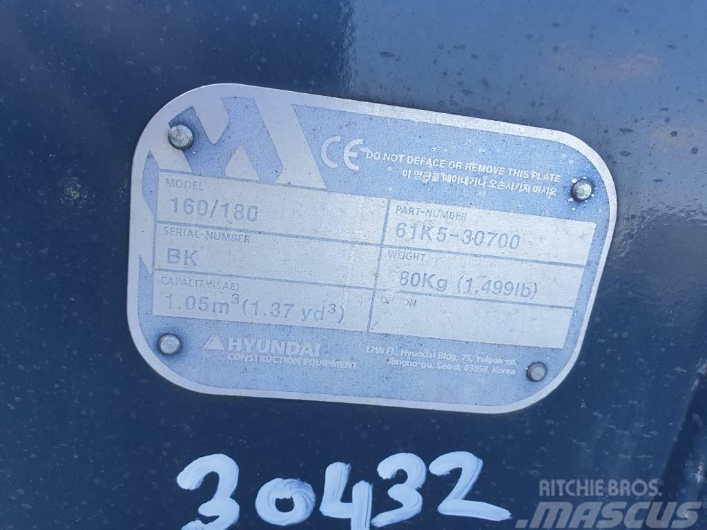 Hyundai Excvator Bucket, 61K5-30700, 180 Kaušai