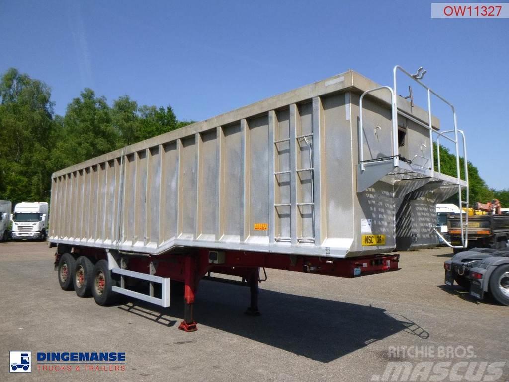 Wilcox Tipper trailer alu 55 m3 + tarpaulin Savivartės puspriekabės