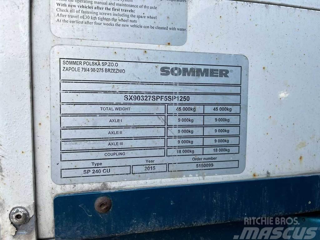 Sommer SP 240 CU BOX L=13595 mm Tentinės puspriekabės