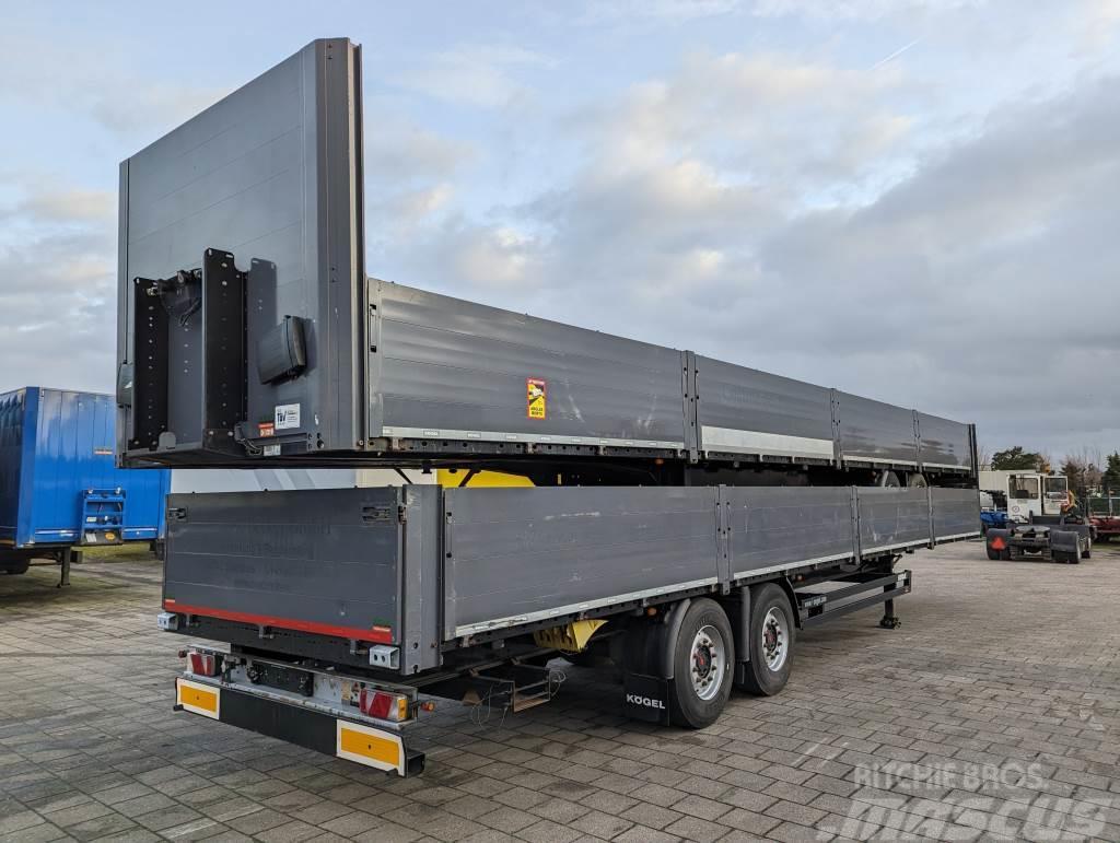 Kögel S18 2-Assen SAF - Schijfremmen - Open Laadbak met Bortinių sunkvežimių priekabos su nuleidžiamais bortais