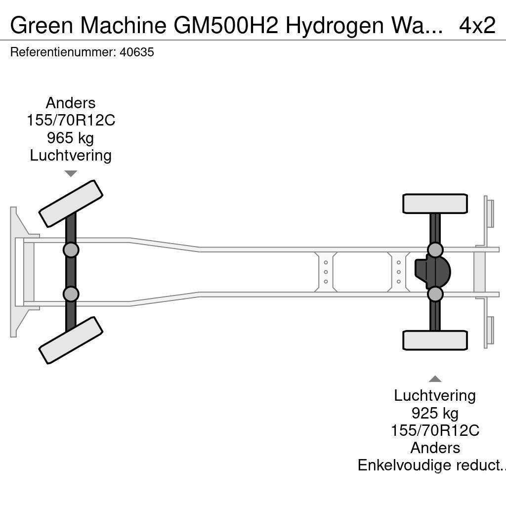 Green Machines GM500H2 Hydrogen Waterstof Sweeper Šlavimo sunkvežimiai