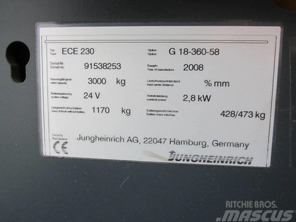 Jungheinrich ECE230 Elektriniai šakiniai krautuvai