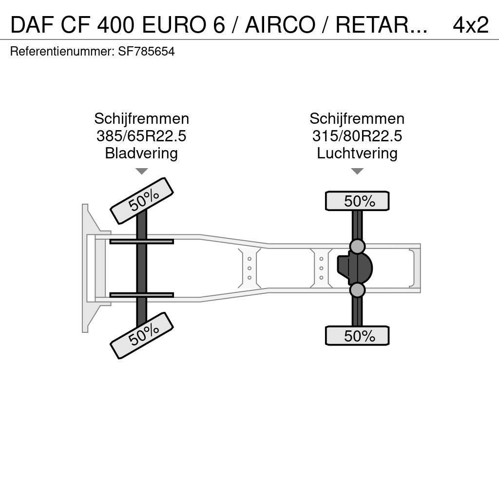 DAF CF 400 EURO 6 / AIRCO / RETARDER Naudoti vilkikai