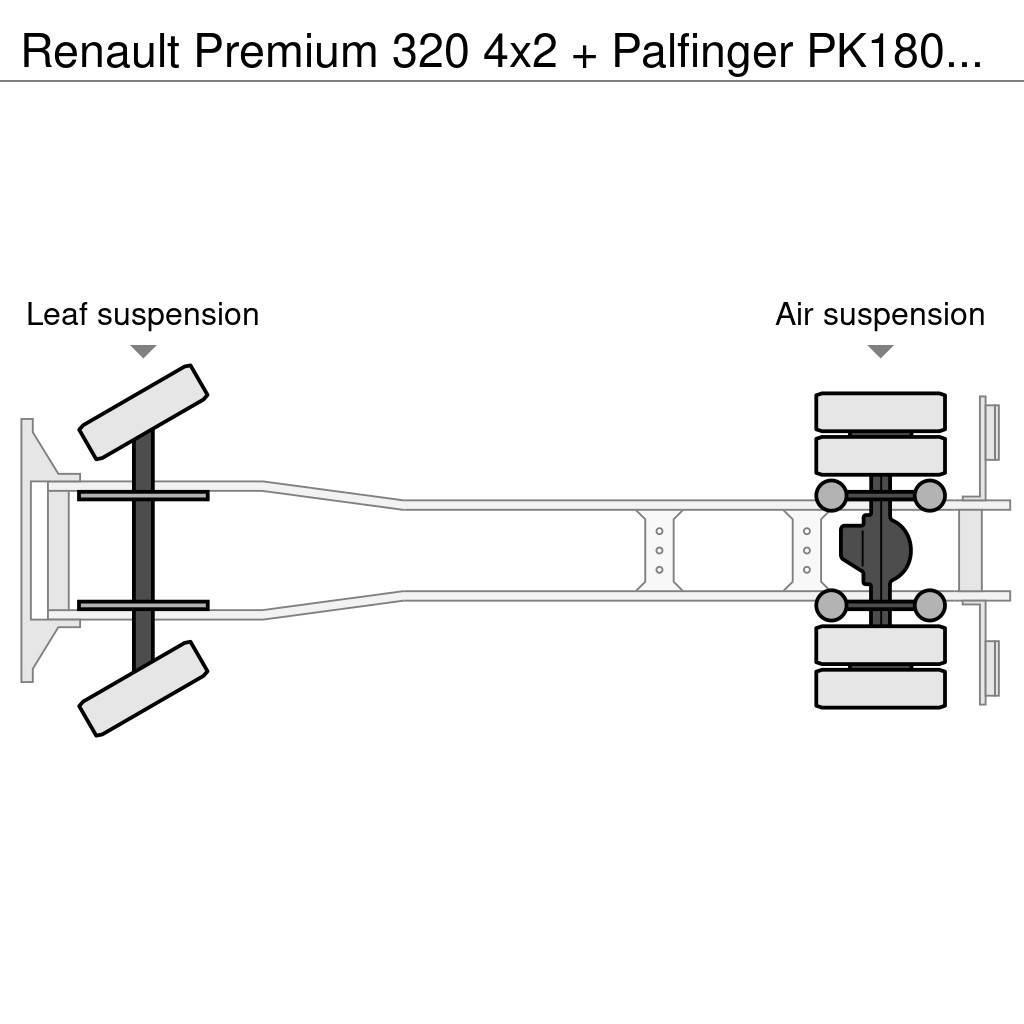 Renault Premium 320 4x2 + Palfinger PK18002-EH C (Year 201 Sunkvežimiai su keliamuoju kabliu